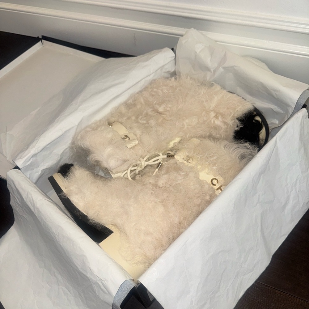 NWT CHANEL Interlocking CC Shearling 2021 Boots - Picture 8 of 12